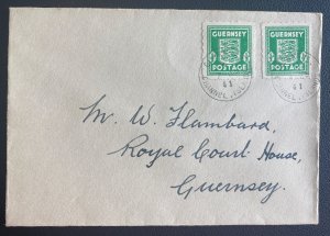 1941 Guernsey Channel Islands German Occupation England FDC Cover Domestic