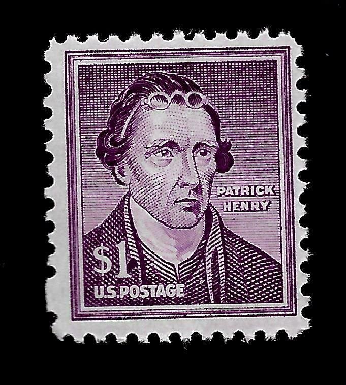  US1954 Sc# 1052  $1.00 Patrick Henry  Mint H - Vivid Color 