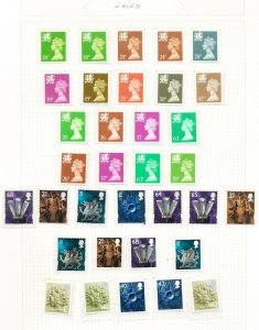 GB   WALES   - VFMNH - MACHIN definitives -