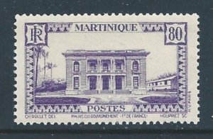 Martinique #154 NH 80c Government Palace