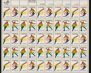 US 1695-98 13c 1976 Olympics Mint Stamp Sheet OG NH