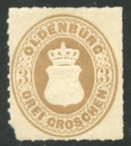 German States-Oldenburg Scott 25 - Unused F-VFLH - SCV $45.00