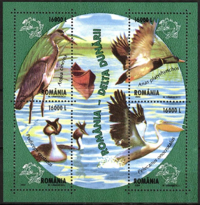 Romania 2004 Birds S/S MNH