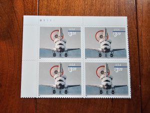 U.S. Scott #3261 Priority Mail Space Shuttle MNH Plateblock of 4