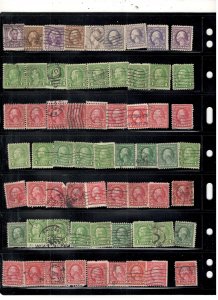 EARLY US 1900'S COLLECTION ON STOCK SHEET