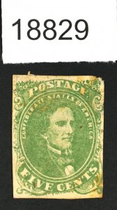 MOMEN: US STAMPS CSA #  1 USED LOT #18829