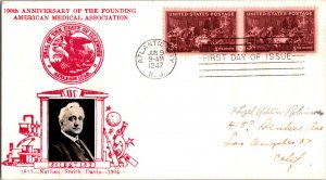 United States, New Jersey, United States First Day Cover, Medical