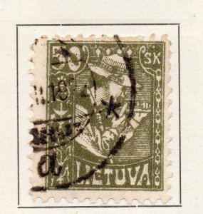 Lithuania 1921 Early Issue Fine Used 50sk. 134357