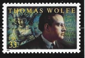 US #3444, Thomas Wolfe, M-NH*-