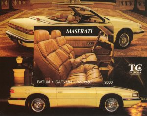 Batum 2000 Maserati TC by Chrysler  Souvenir Sheet IMPERFORATED MNH