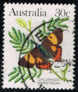 Australia #875A Chlorinda Hairstreak Butterfly; Used