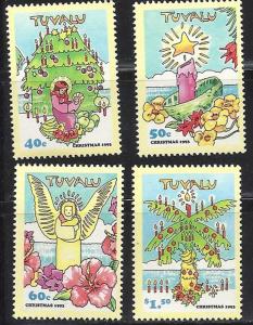 Tuvalu.  MNH. Christmas 1963  SC 653-56