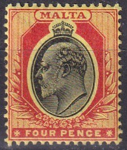 Malta #38 F-VF Unused CV $4.75 (Z1646)