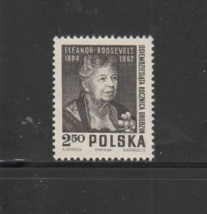 POLAND #1272  1964  ELEANOR ROOSEVELT      MINT VF NH O.G