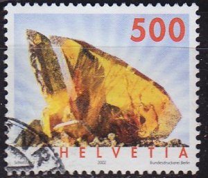 SCHWEIZ SWITZERLAND [2002] MiNr 1809 A ( O/used ) Mineralien