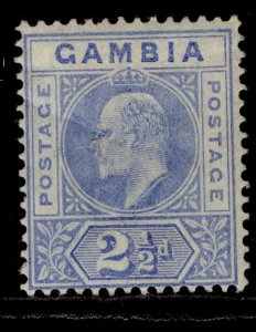 GAMBIA QV SG48, 2½d ultramarine, M MINT. Cat £50.