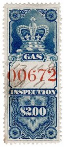 (I.B) Canada Revenue : Gas Inspection $2 (1875)