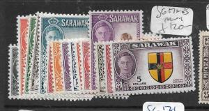 SARAWAK (P2705B) KGVI SET  SG 171-183  MOG