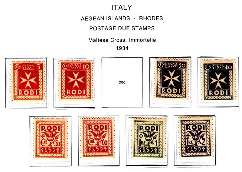 Aegean Islands-Rhodes Postage Due, Please see the description