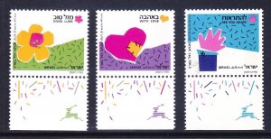 Israel 1035-37 MNH 1989 Special Occasions Full Set of 3 w/tabs