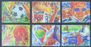 SINGAPORE 1992 OLYMPIC GAMES SET SG681/686 UNMOUNTED MINT