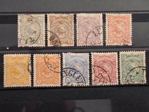 Iran / Persia Scott # 104-112 used/CTO 1898 CV $22+