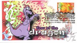 #3895e Year of the Dragon WIII FDC