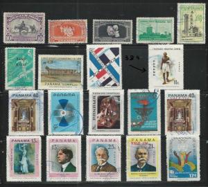 PANAMA ASSORTMENT OF USED AIRMAILS INCLUDING #384 - SCV OVER $32.00 - Q311