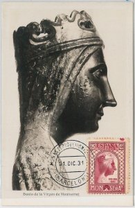 51415 - SPAIN - POSTAL HISTORY: MAXIMUM CARD 1915 religion: VIRGIN MONTSERAT-