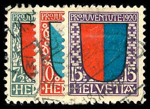 SWITZERLAND B15-17  Used (ID # 75867)