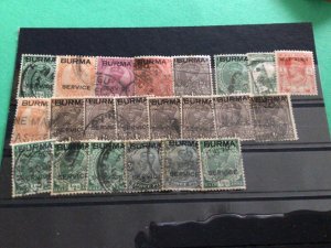 Burma mounted mint or used stamps A10821