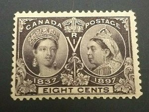 KAPPYSSTAMPS CANADA #56 1897 8c JUBILEE ISSUE MINT HINGED GS0804