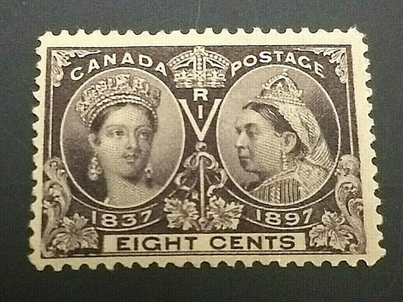 KAPPYSSTAMPS CANADA #56 1897 8c JUBILEE ISSUE MINT HINGED GS0804