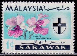 Sarawak, 1965, Orchids, 1c, MH