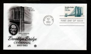 U.S. 1983 FDC Brooklyn Bridge!