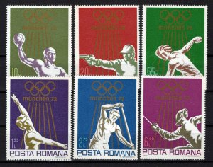 Romania 2341-2346 MNH Olympics Sports Games Water Polo Fencing ZAYIX 0624S0384