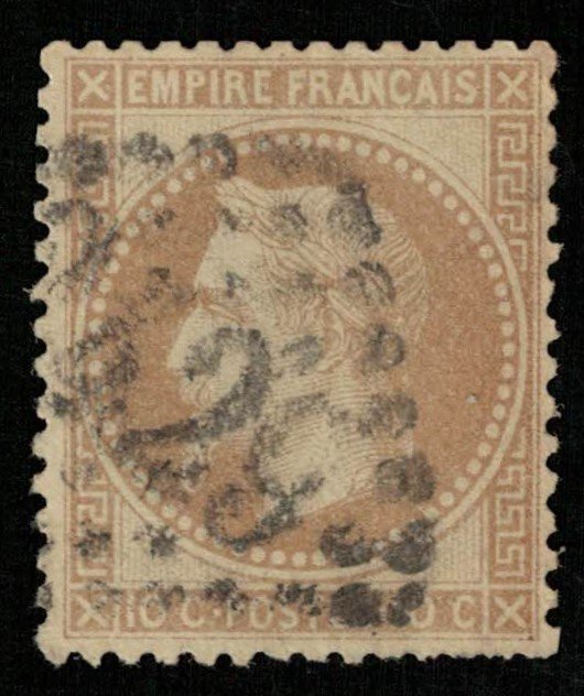 1863-1870, Emperor Napoléon III, 10 c, YT #28 (T-6685)