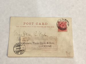 7/20/1902 GB Oban Scotland postcard Forward Tom Cook Luzern Scarce Early