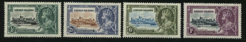 Cayman Islands KGV 1935 Silver Jubilee set mint o.g.