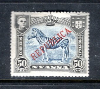 NYASSA 56 MH FVF Overprint