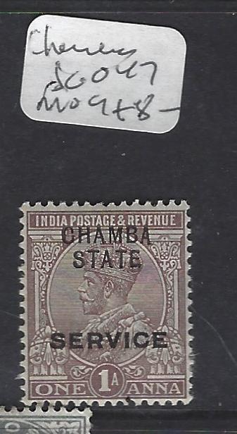 INDIA  CHAMBA  (P3108B)   KGV 1A SERVICE SG 047   MOG