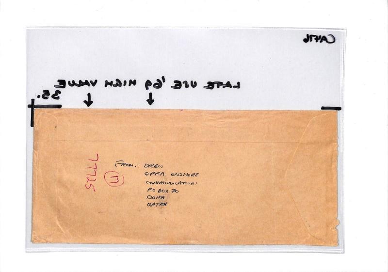 CA476 1977 Qatar Doha Airmail Cover PTS