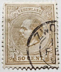 Stamp Europe Netherlands Series of 1872-88 King William III A5 #31 used