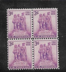 #837 MNH Northwest Territory Block of Four