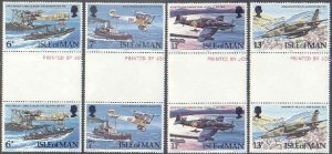 Isle of Man  109-112 gutter, MNH. Mi 118-121. Royal Air Force, 60th Ann. 1978.