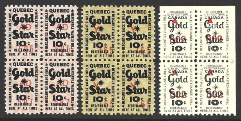 Gold Star stamps, valued 10 cents