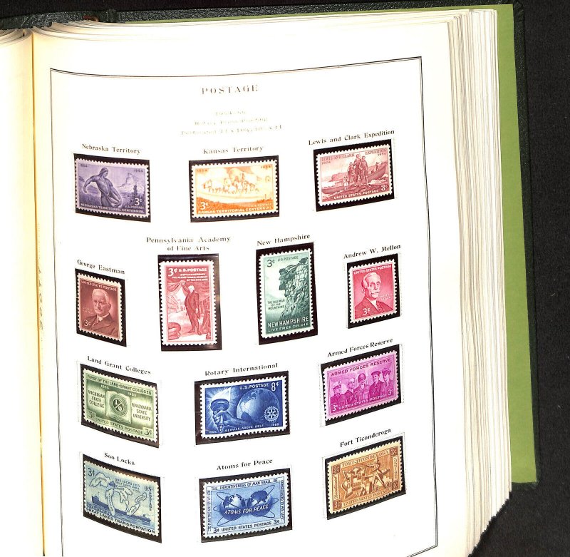 United States Scott National Stamp Album, 1846-1987, Much Mint NH 