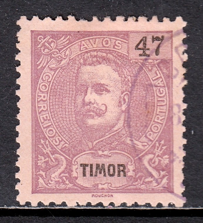 Timor - Scott #78 - Used - Hinge bump, short perf at top -  SCV $3.50