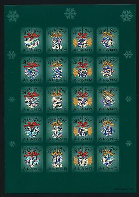 Aland Sheet MNH 2001 (Year) Christmas seal, Hologram