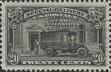 # E19 USED V.F.+ POST OFFICE TRUCK